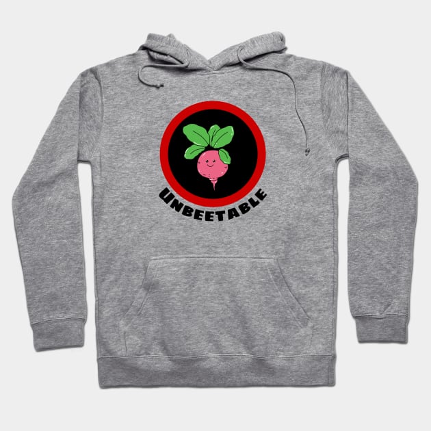 Unbeetable - Beetroot Pun Hoodie by Allthingspunny